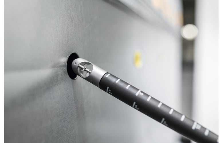 Sonde &agrave; h&eacute;lice (&Oslash; 16 mm) avec un t&eacute;lescope gradu&eacute;