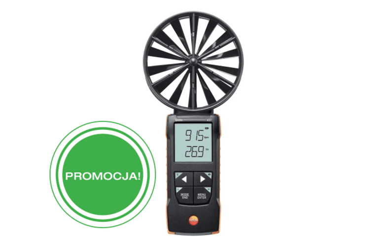 testo 417 - anemometr wiatraczkowy